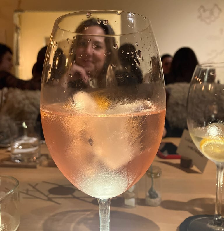Drinque não-alcoólico com xarope de ruibarbo. Foto: Rafael Carvalho Lima