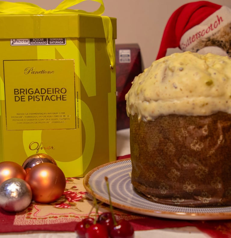Panetone Ofner Brigadeiro de Pistache. Foto: Rafael Carvalho Lima