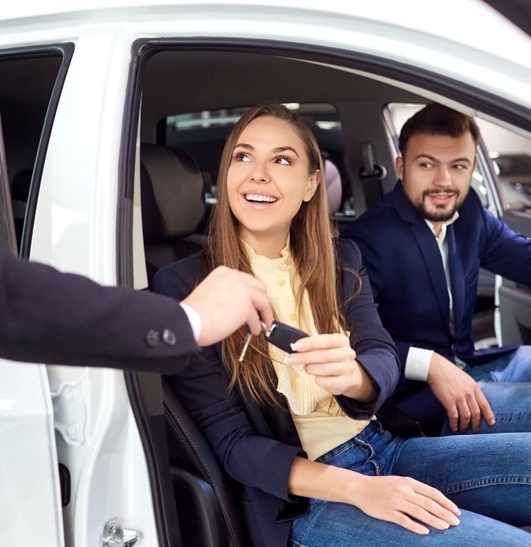 Car rental key handover for rideshare and delivery drivers in Tucson Arizona