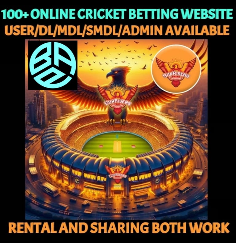 ONLINE CRICKET BETTING ID AVAILABLE DL MDL SMDL MASTER ID SUPER MASTER ID ADMIN ID AVAILABLE 