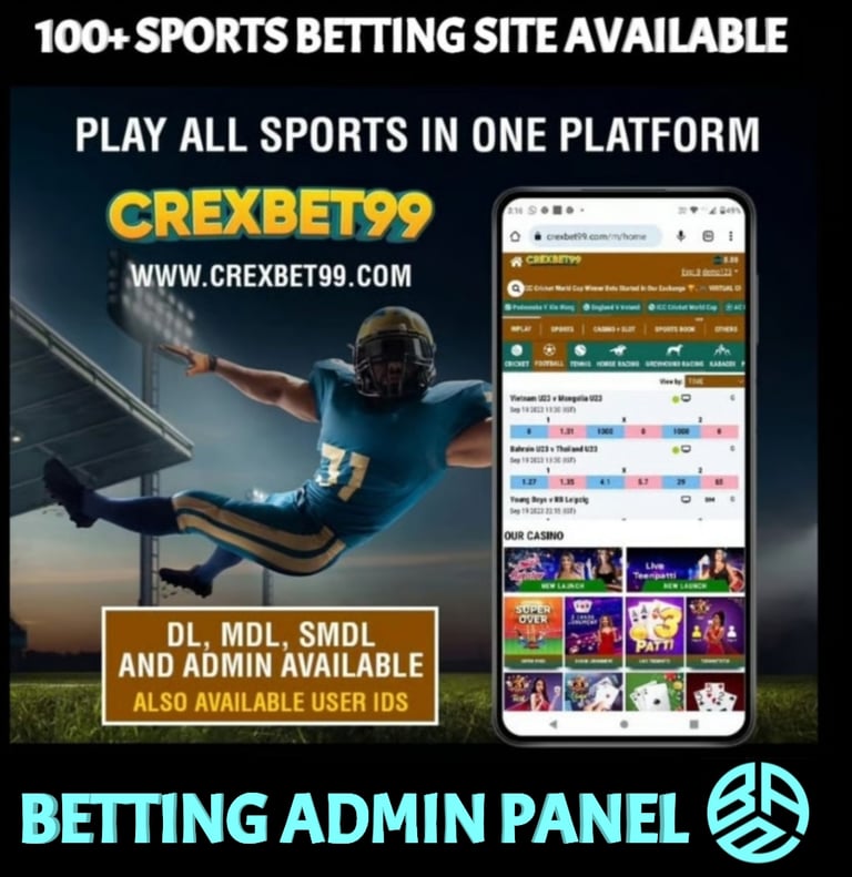 ONLINE CRICKET BETTING ID AVAILABLE DL MDL SMDL MASTER ID SUPER MASTER ID ADMIN ID AVAILABLE