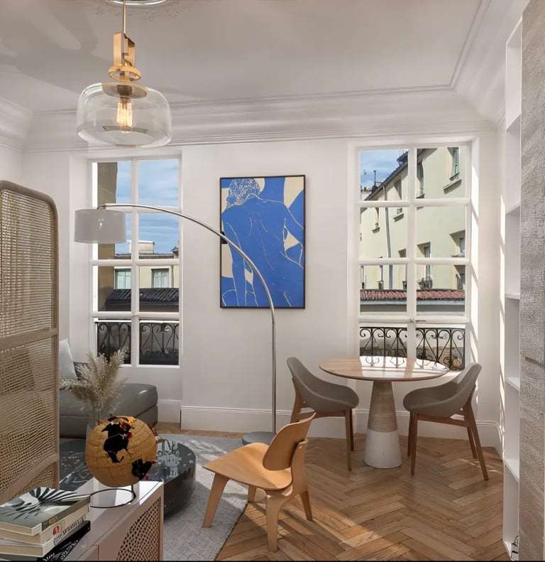 Coin salle à manger et design intérieur projet Montbauron, Nina Poma Studio.