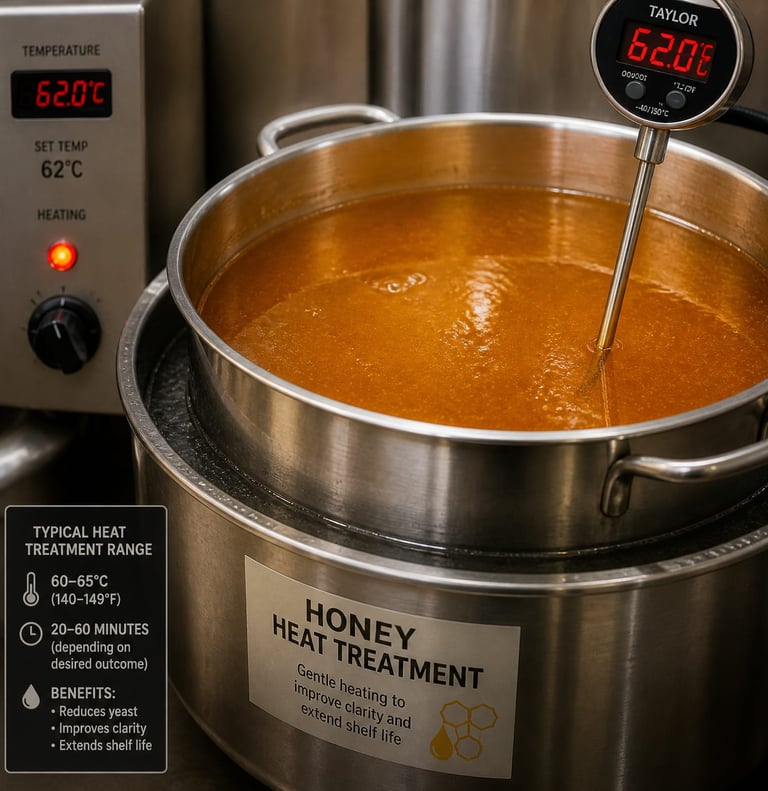 honey heat treatment pasteurisation