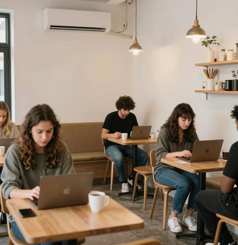 people at restaurant
