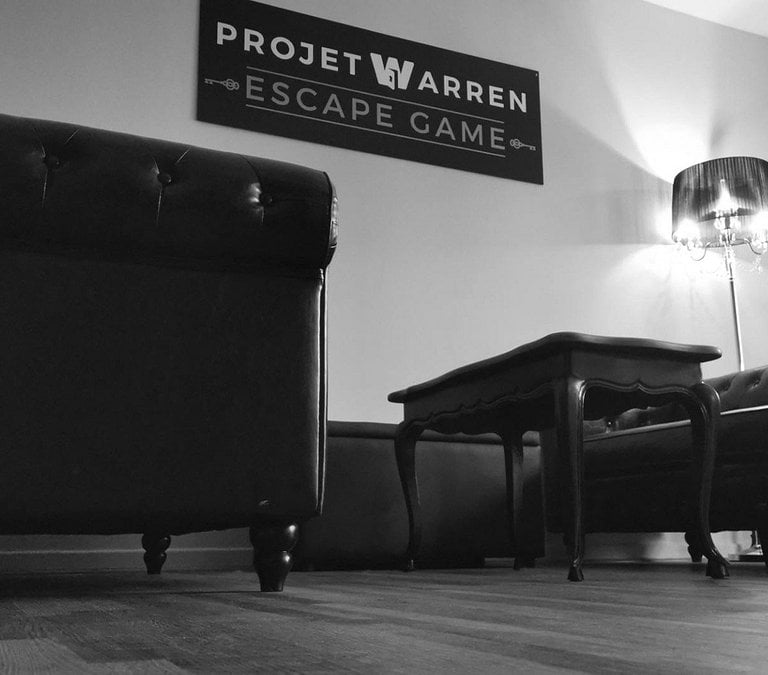 a couch and a table in a room