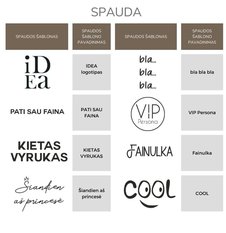 Spaudos šablonai