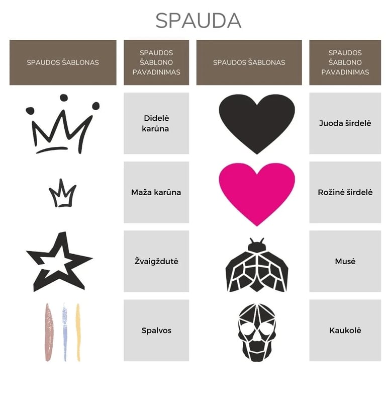 Spaudos šablonai 