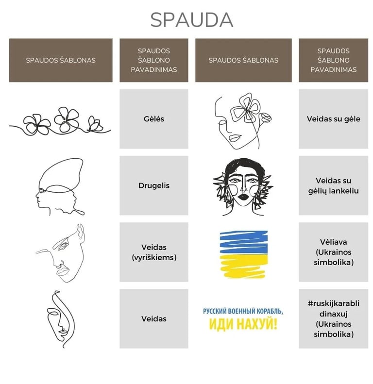 Spaudos šablonai 