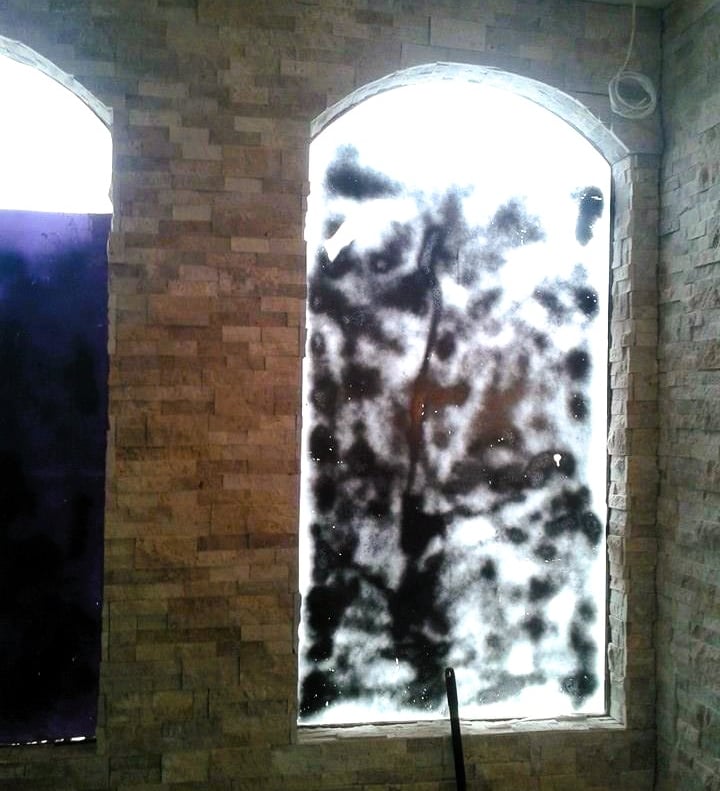 Restaurant wall brick renovation