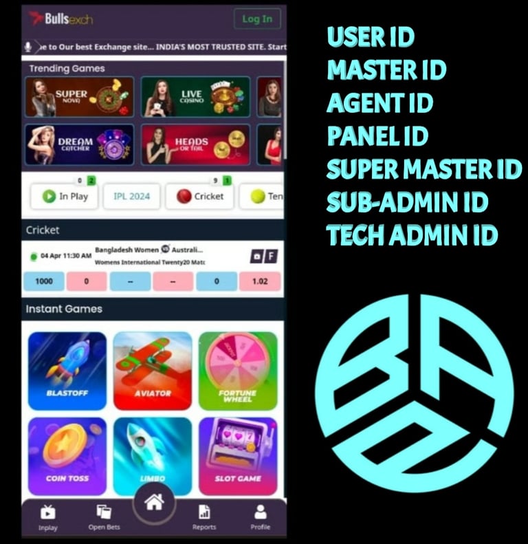 ONLINE CRICKET BETTING ID AVAILABLE DL MDL SMDL MASTER ID SUPER MASTER ID ADMIN ID AVAILABLE 