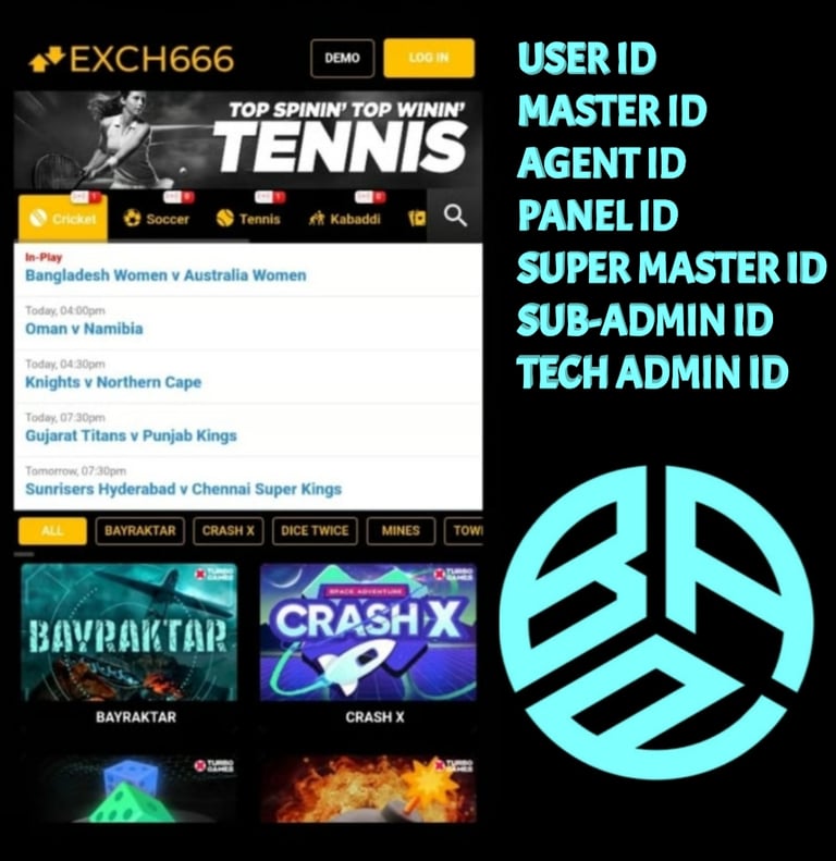 ONLINE CRICKET BETTING ID AVAILABLE DL MDL SMDL MASTER ID SUPER MASTER ID ADMIN ID AVAILABLE 