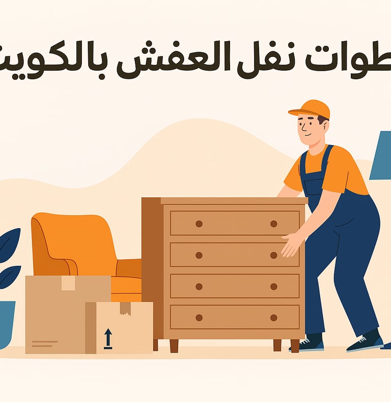 خطوات نقل العفش بالكويت من البداية للنهاية
