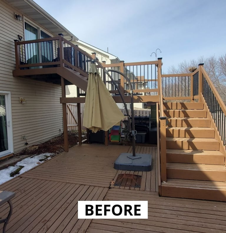 Deck Builder Savage MN - Before Photo