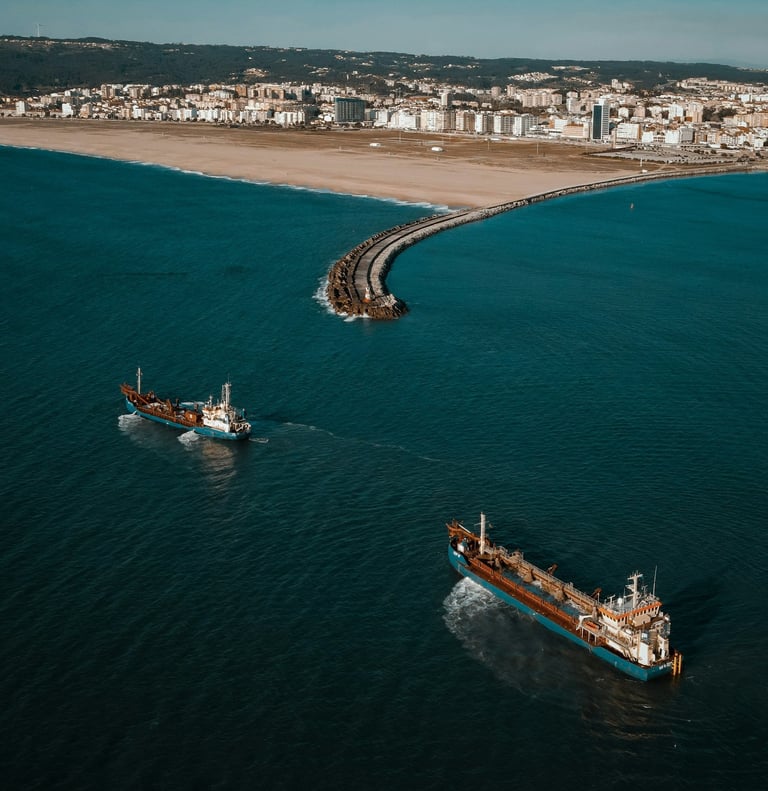 Vue aérienne Figueira da Foz