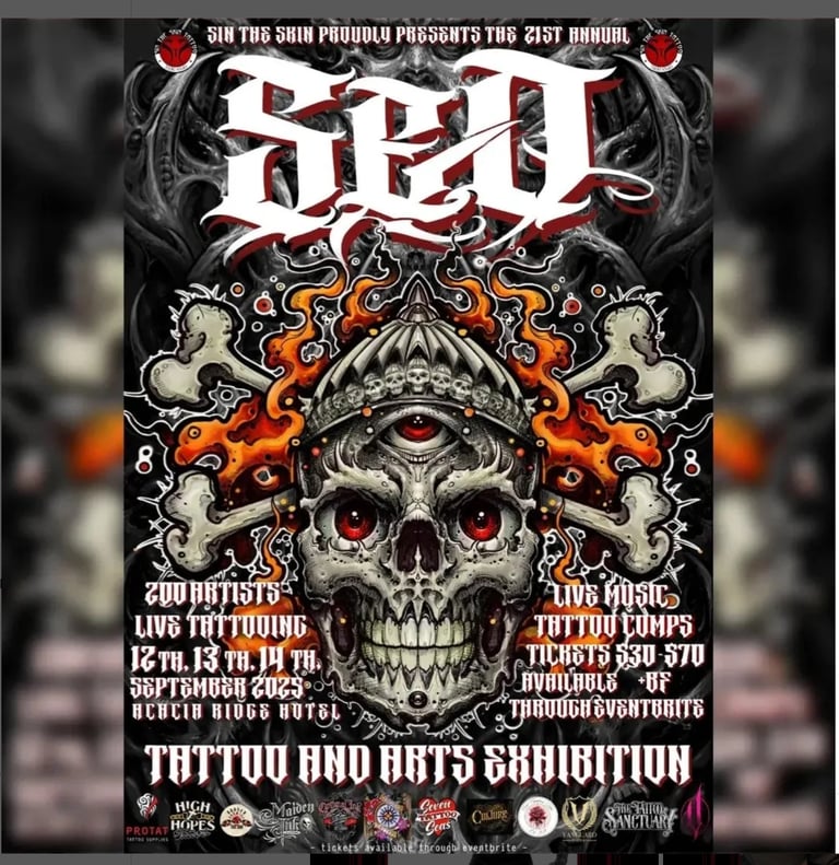 South East Queensland Tattoo Expo flyer 