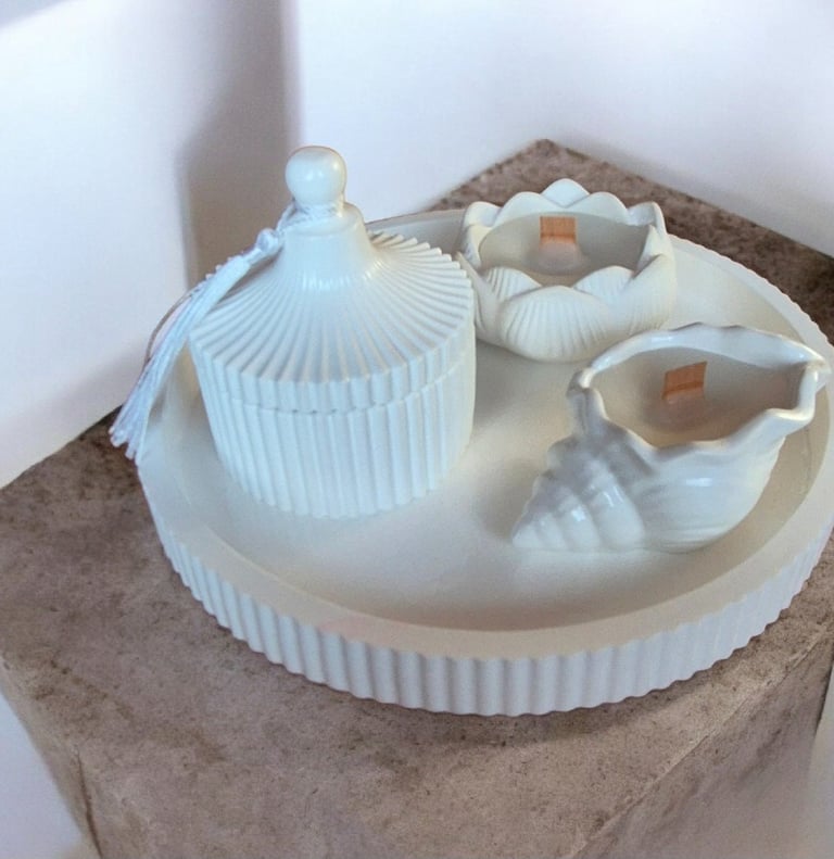 soju žvakė žvakidė padėklas keramika