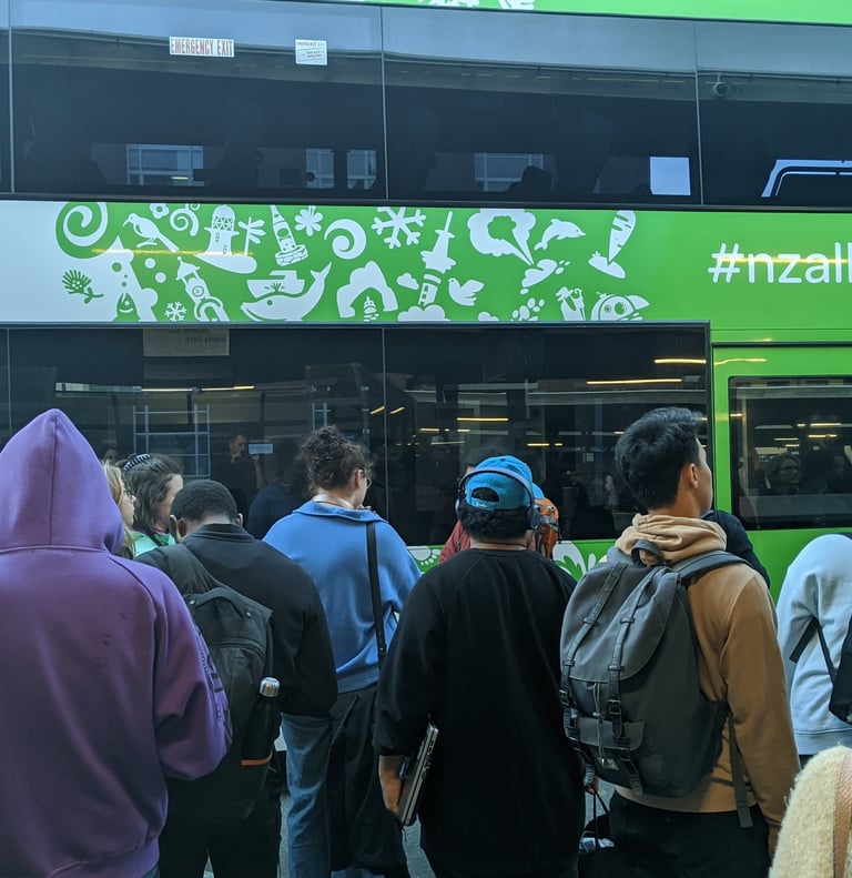 Intercity bus at Wellington Station