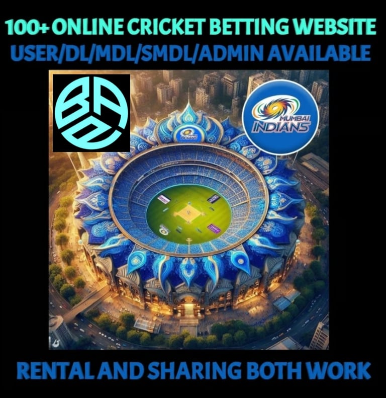 ONLINE CRICKET BETTING ID AVAILABLE DL MDL SMDL MASTER ID SUPER MASTER ID ADMIN ID AVAILABLE 