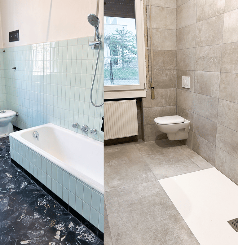 Da vasca a doccia in un giorno lavorativo, regione veneto; province: Venezia, Padova, Treviso