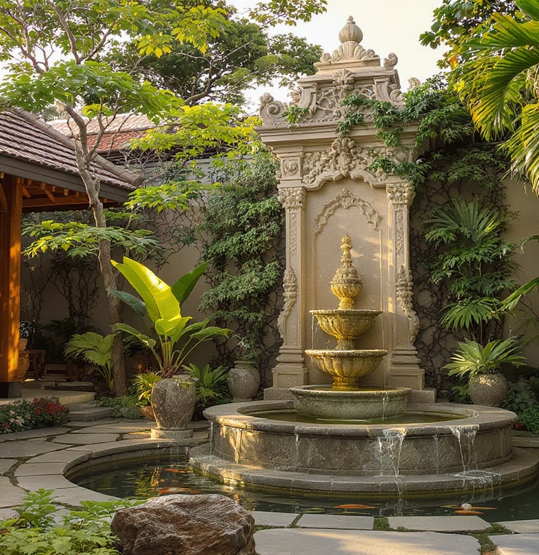 Terracotta vessel with heritage carvings, part of Arcanum’s Relics of Nature collection.