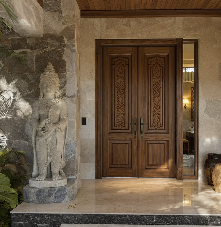 Terracotta vessel with heritage carvings, part of Arcanum’s Relics of Nature collection.