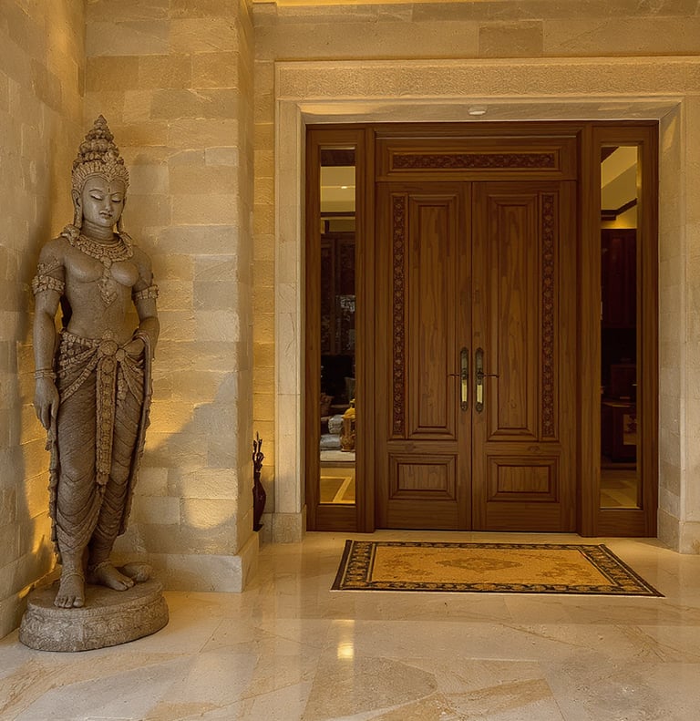 Terracotta vessel with heritage carvings, part of Arcanum’s Relics of Nature collection.