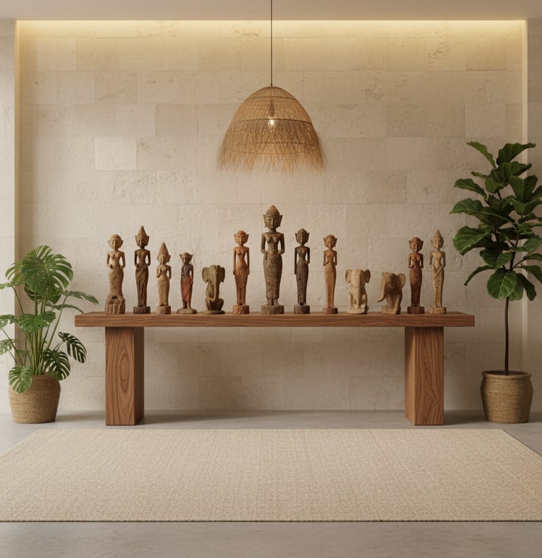 Terracotta vessel with heritage carvings, part of Arcanum’s Relics of Nature collection.