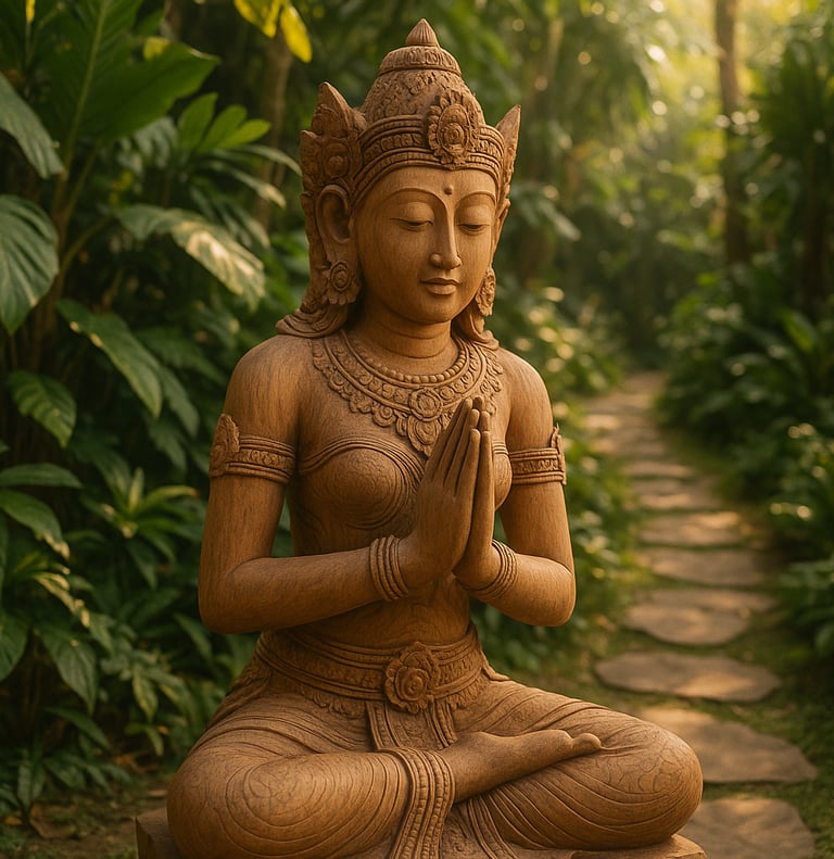 Terracotta vessel with heritage carvings, part of Arcanum’s Relics of Nature collection.