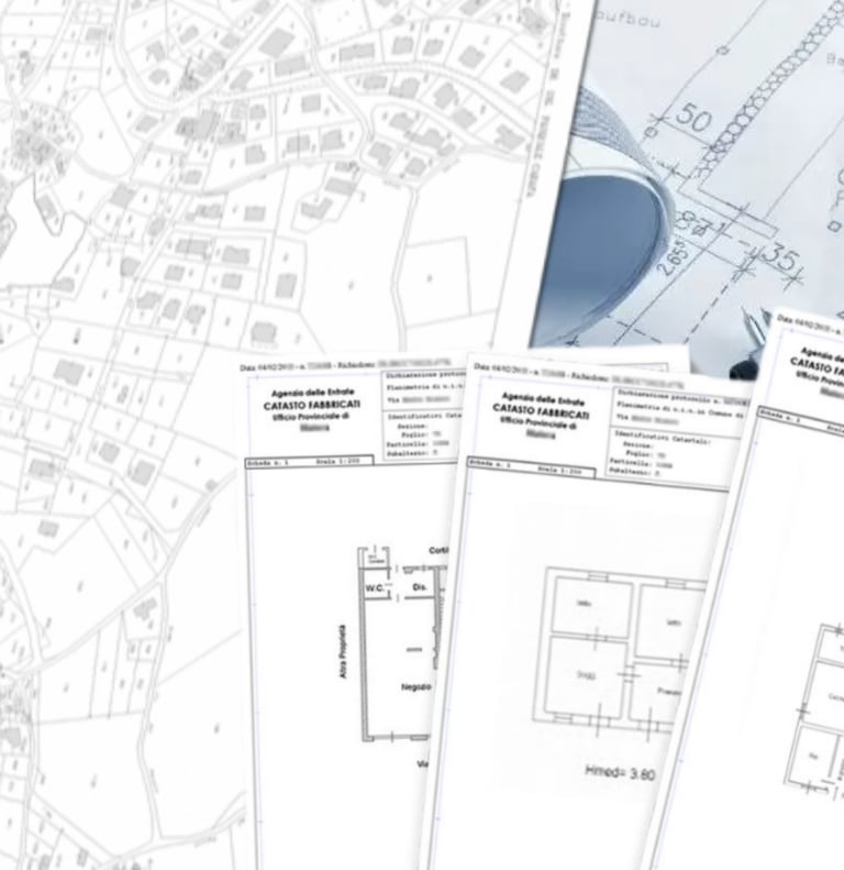 Scheda catastale, tipo mappale, frazionamento, DOCFA, PREGEO