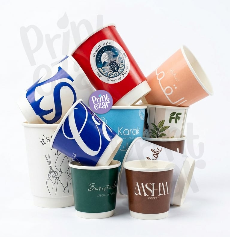 High-quality custom printed double wall cups UAE at best prices for cafes and corporates.