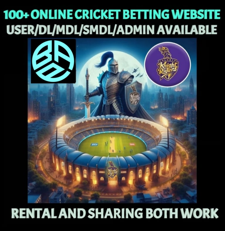 ONLINE CRICKET BETTING ID AVAILABLE DL MDL SMDL MASTER ID SUPER MASTER ID ADMIN ID AVAILABLE 
