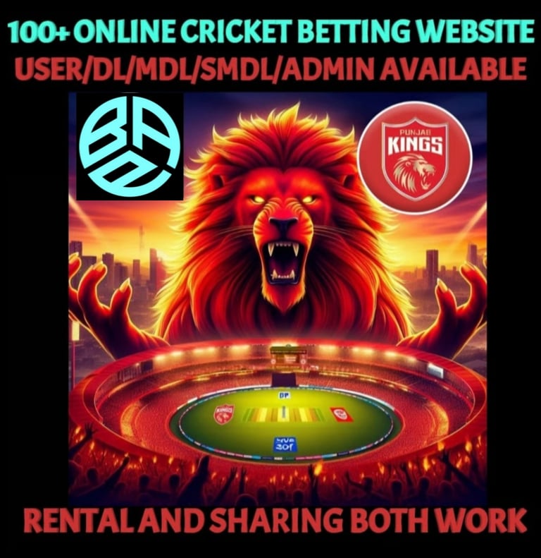 ONLINE CRICKET BETTING ID AVAILABLE DL MDL SMDL MASTER ID SUPER MASTER ID ADMIN ID AVAILABLE 