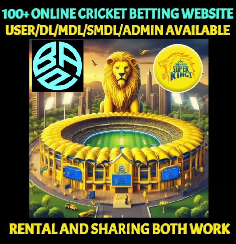 ONLINE CRICKET BETTING ID AVAILABLE DL MDL SMDL MASTER ID SUPER MASTER ID ADMIN ID AVAILABLE 