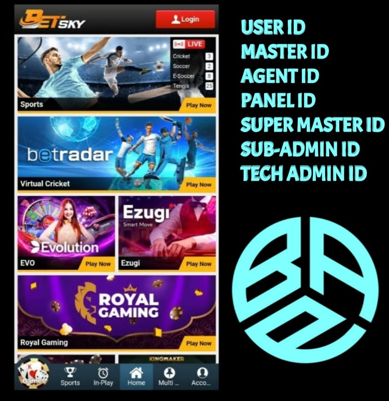 ONLINE CRICKET BETTING ID AVAILABLE DL MDL SMDL MASTER ID SUPER MASTER ID ADMIN ID AVAILABLE 