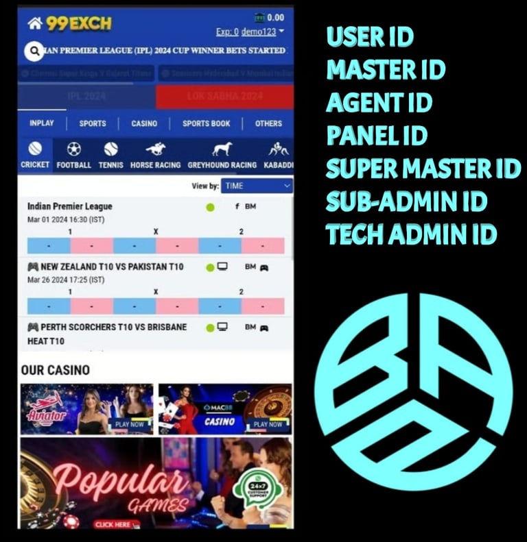 ONLINE CRICKET BETTING ID AVAILABLE DL MDL SMDL MASTER ID SUPER MASTER ID ADMIN ID AVAILABLE 