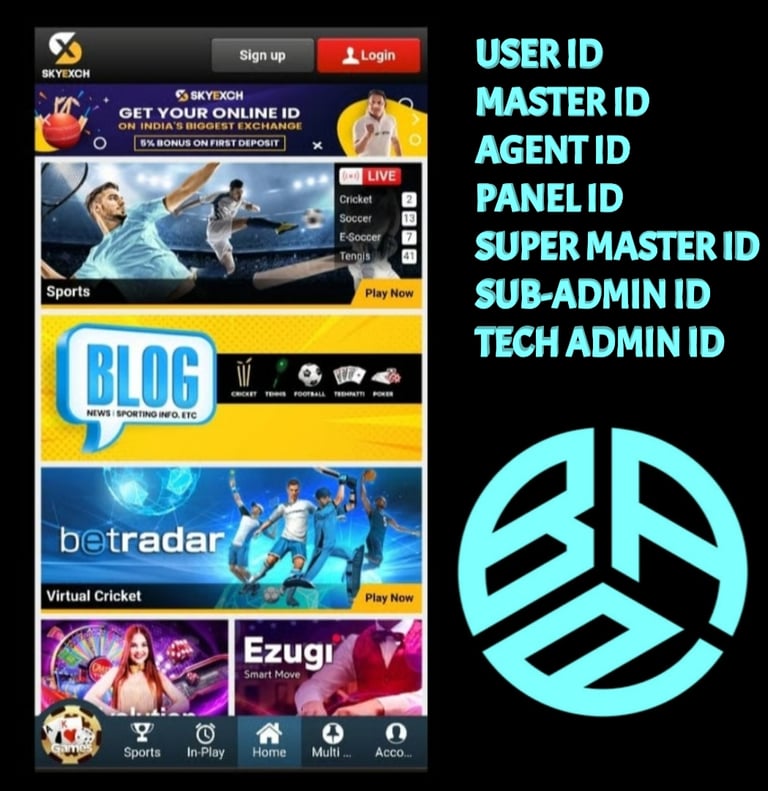 ONLINE CRICKET BETTING ID AVAILABLE DL MDL SMDL MASTER ID SUPER MASTER ID ADMIN ID AVAILABLE 