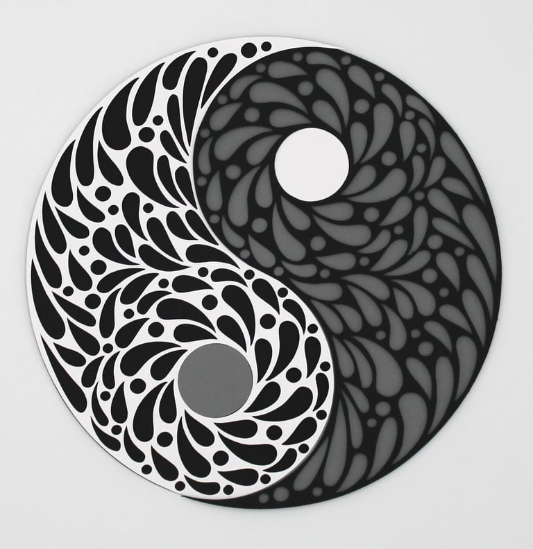 Yin Yang 3 couleurs