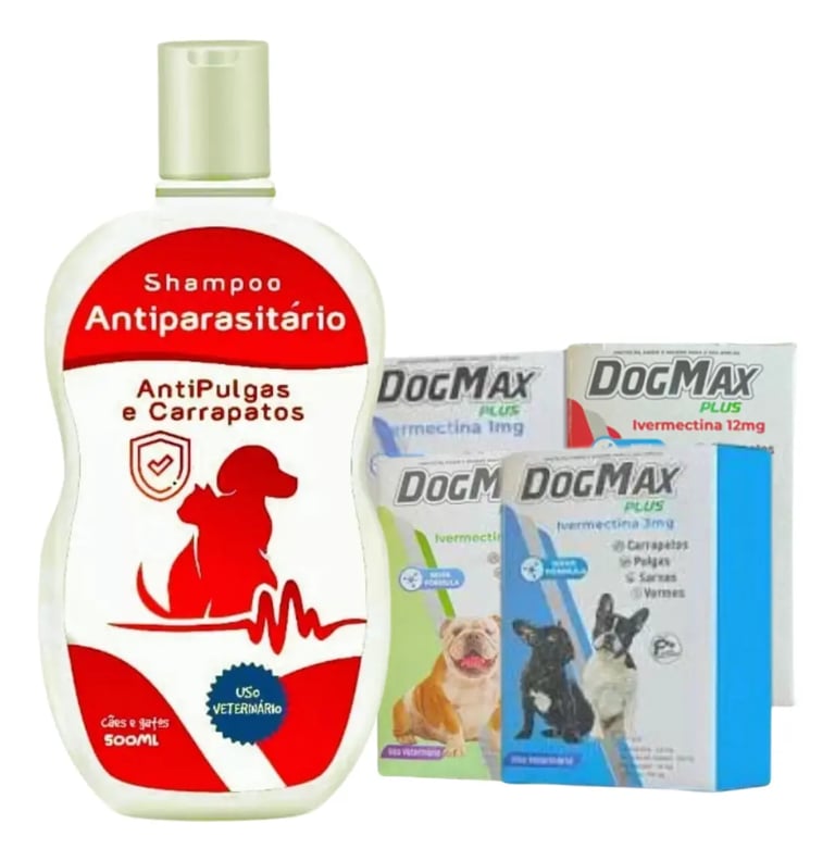 Shampoo Pet 7 Em 1 + 4 Comp Antipulga Até 5kg Maxprotect