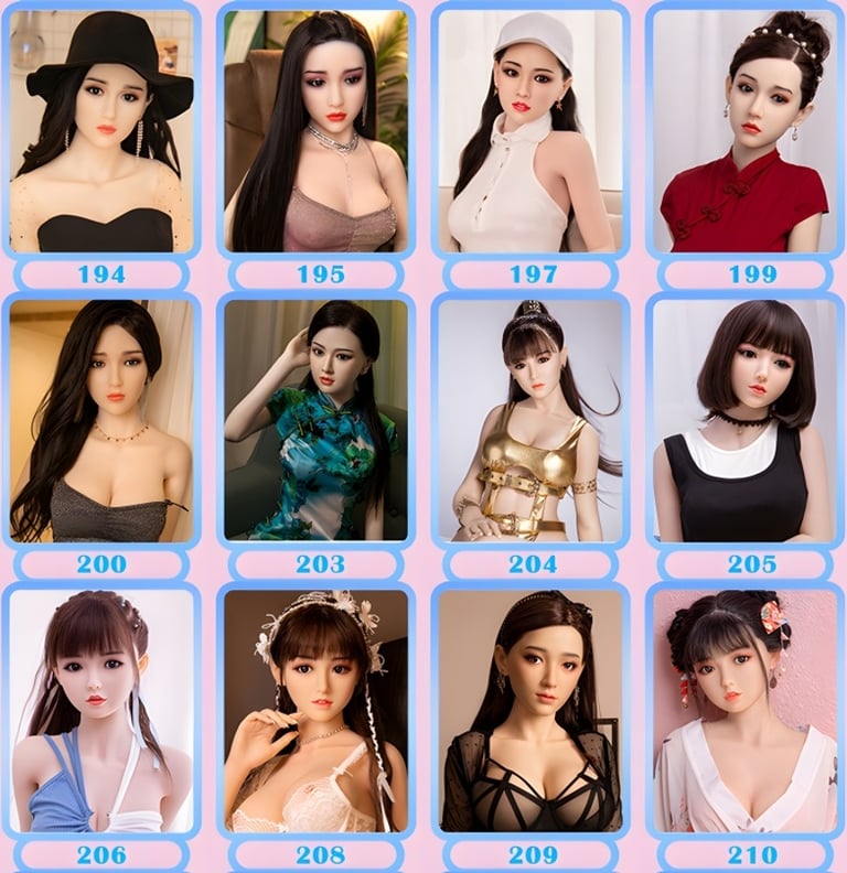 visages poupée réaliste silicone DDF