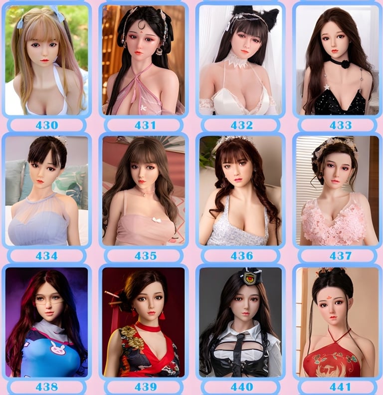 visages poupée réaliste silicone DDF