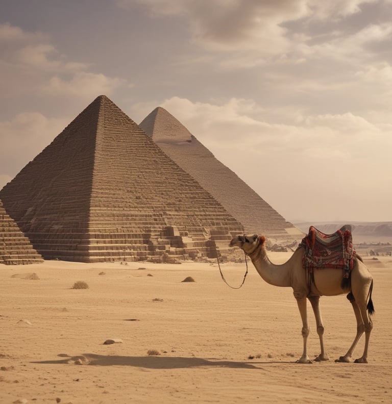 Pyramid and camel in Egypt- STEP makes travel safer
