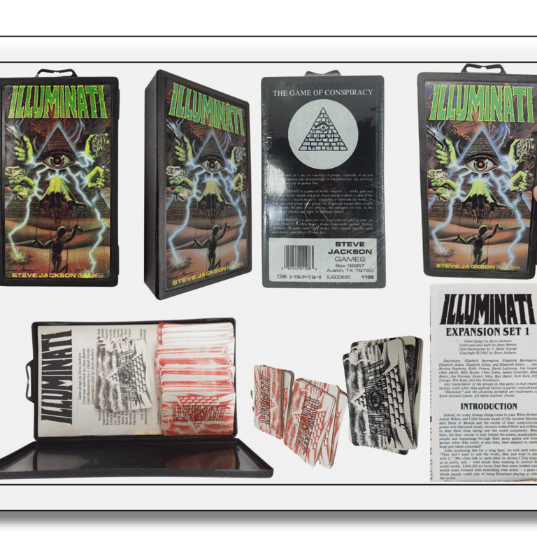 Jogo de cartas Illuminati (1982) Pocket Box da Steve Jackson Games SJG