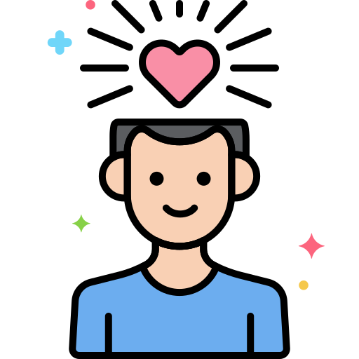 a person with positive thoughts 
