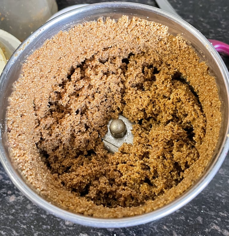 cooked khus khud being grounded