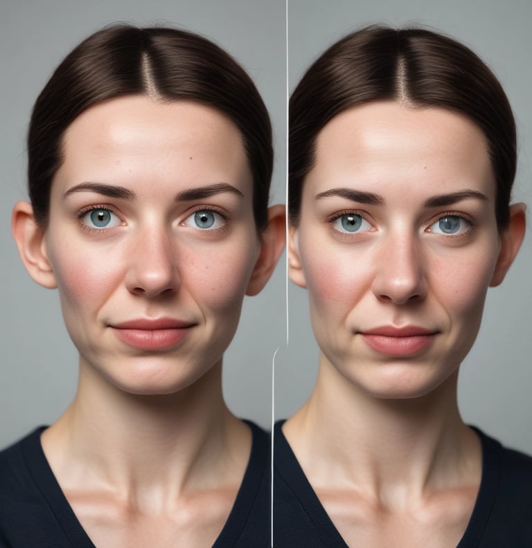 Close-up of a woman's ear showing correction of prominent ears with natural contour.