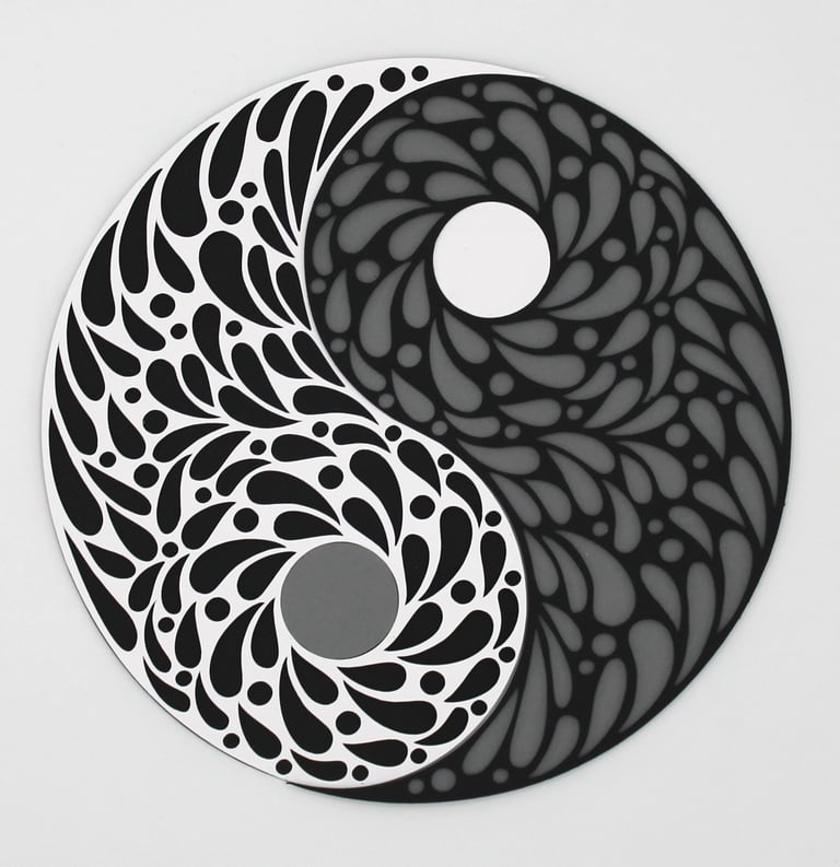 Yin Yang 3 couleurs