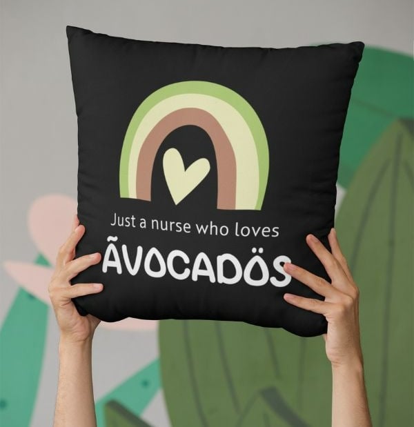 Just A Nurse Who Love Avocados Throw Pillow