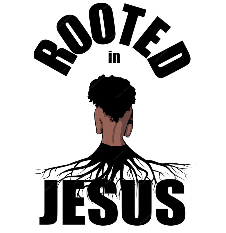 Original artwork by BWJ Designs representing identity rooted in Christ and healing walked out over time.