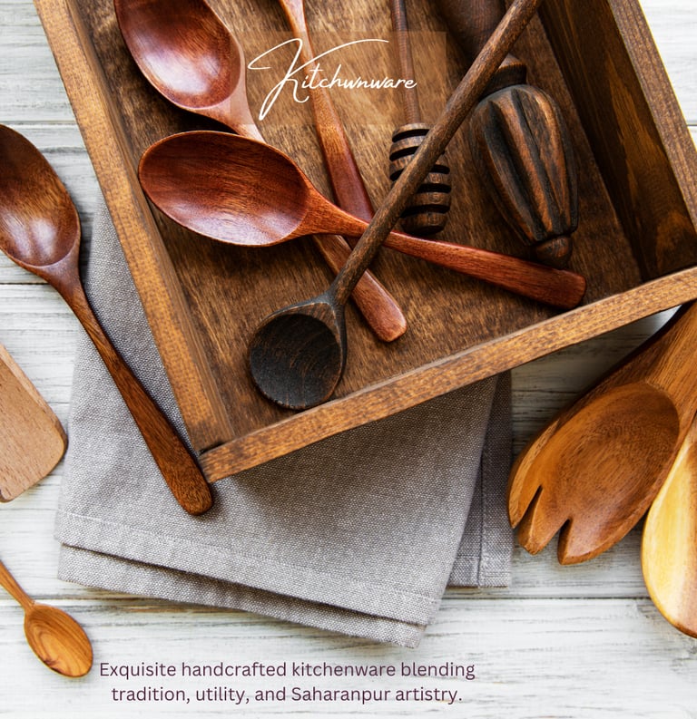 wooden kitchen ware by lakri-kala