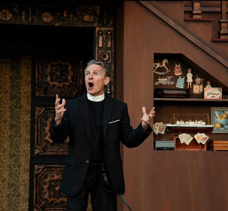 Todd Long as Sir Hugh Evans in The Merry Wives of Windsor